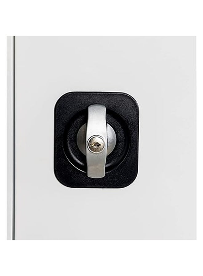 RIGID دولاب مكتب ستيل ابيض 180×85×40 سم - Image 4